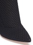 Detail View - Click To Enlarge - GIANVITO ROSSI - Mesh overlay sock knit thigh high boots