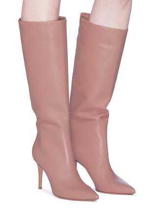 Figure View - Click To Enlarge - GIANVITO ROSSI - 'Suzan' leather mid calf boots