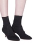 Figure View - Click To Enlarge - GIANVITO ROSSI - Bouclé knit sock boots