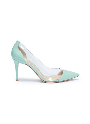 Main View - Click To Enlarge - GIANVITO ROSSI - 'Plexi' clear PVC leather pumps