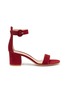 Main View - Click To Enlarge - GIANVITO ROSSI - 'Versilia' ankle strap suede sandals