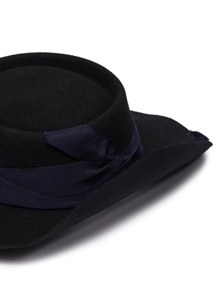 Detail View - Click To Enlarge - SENSI STUDIO - Wool felt gaucho hat