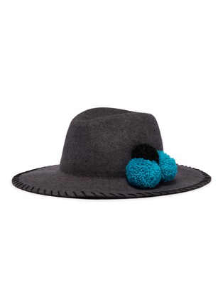 Main View - Click To Enlarge - SENSI STUDIO - 'Susana' pompom wool felt hat