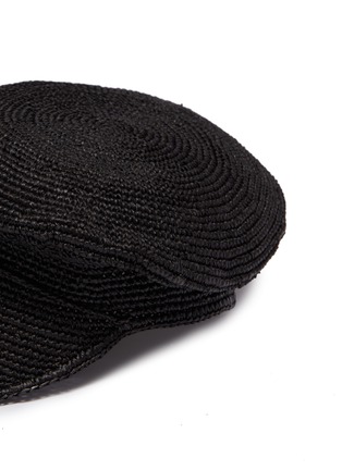 Detail View - Click To Enlarge - SENSI STUDIO - Crochet toquilla palm straw cap
