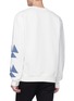Back View - Click To Enlarge - CALVIN KLEIN 205W39NYC - Floral triangular appliqué sweatshirt