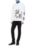 Figure View - Click To Enlarge - CALVIN KLEIN 205W39NYC - Floral triangular appliqué sweatshirt