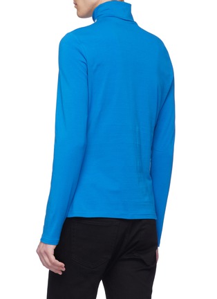 Back View - Click To Enlarge - CALVIN KLEIN 205W39NYC - Logo embroidered turtleneck long sleeve T-shirt
