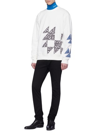 Figure View - Click To Enlarge - CALVIN KLEIN 205W39NYC - Logo embroidered turtleneck long sleeve T-shirt