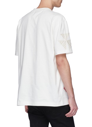 Back View - Click To Enlarge - CALVIN KLEIN 205W39NYC - Floral geometric appliqué T-shirt