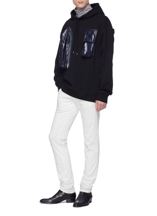 Figure View - Click To Enlarge - CALVIN KLEIN 205W39NYC - Contrast chest pocket hoodie