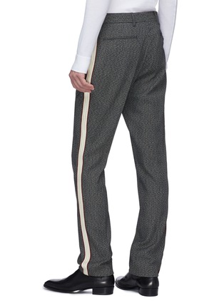 Back View - Click To Enlarge - CALVIN KLEIN 205W39NYC - Stripe outseam houndstooth check plaid pants