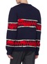 Back View - Click To Enlarge - CALVIN KLEIN 205W39NYC - Geometric intarsia wool-mohair sweater