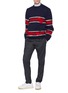 Figure View - Click To Enlarge - CALVIN KLEIN 205W39NYC - Geometric intarsia wool-mohair sweater