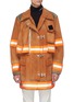 Main View - Click To Enlarge - CALVIN KLEIN 205W39NYC - 'Fireman' detachable patch logo appliqué canvas coat