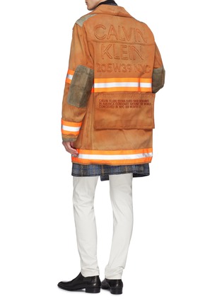 Figure View - Click To Enlarge - CALVIN KLEIN 205W39NYC - 'Fireman' detachable patch logo appliqué canvas coat