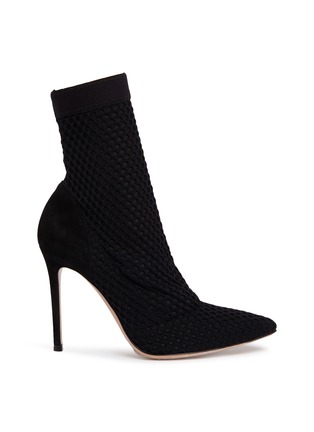 Main View - Click To Enlarge - GIANVITO ROSSI - 'Vox' sock knit boots