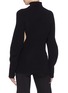 Back View - Click To Enlarge - CHLOÉ - Puff sleeve cutout waist mock neck sweater