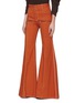 Front View - Click To Enlarge - CHLOÉ - Zip contrast topstitching flared jeans