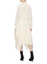 Back View - Click To Enlarge - CHLOÉ - Pleated drape silk crepe shirt dress