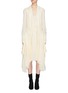 Main View - Click To Enlarge - CHLOÉ - Pleated drape silk crepe shirt dress