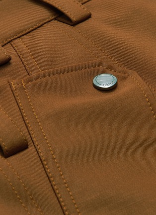  - CHLOÉ - Flap pocket virgin wool twill shorts