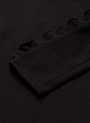  - CHLOÉ - Ruffle sleeve detachable cuff crepe blouse