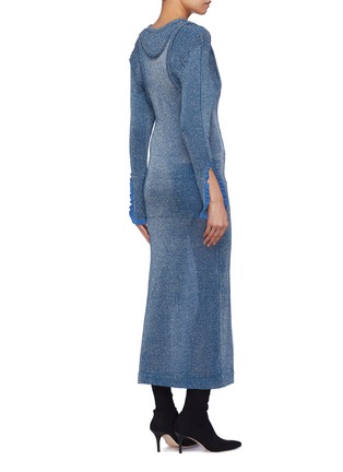 Back View - Click To Enlarge - CHLOÉ - Layered sweater panel silk blend knit tank dress