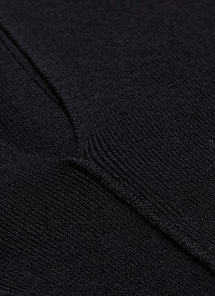  - CHLOÉ - Puff sleeve slit shoulder wool blend turtleneck sweater