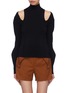 Main View - Click To Enlarge - CHLOÉ - Puff sleeve slit shoulder wool blend turtleneck sweater