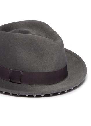 Detail View - Click To Enlarge - EUGENIA KIM - 'Francis' faux pearl wool felt fedora hat