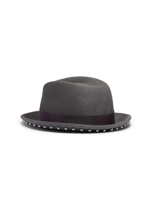 Figure View - Click To Enlarge - EUGENIA KIM - 'Francis' faux pearl wool felt fedora hat