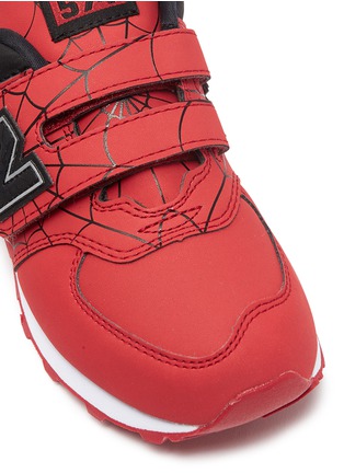 Detail View - Click To Enlarge - NEW BALANCE - x Marvel '574 Spiderman' colourblock kids sneakers