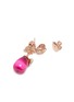 Detail View - Click To Enlarge - ANABELA CHAN - 'Pinkberry' diamond gemstone freshwater pearl drop earrings