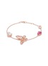 Main View - Click To Enlarge - ANABELA CHAN - 'Butterfly' diamond gemstone station bracelet