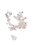 Detail View - Click To Enlarge - ANABELA CHAN - 'Butterfly Garland' diamond mother of pearl hoop earrings