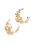 Detail View - Click To Enlarge - ANABELA CHAN - 'Orchard Garland' diamond gemstone hoop earrings