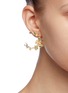 Figure View - Click To Enlarge - ANABELA CHAN - 'Orchard Garland' diamond gemstone hoop earrings