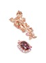 ANABELA CHAN - 'Rose' diamond gemstone detachable drop cocktail earrings