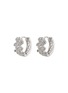 Main View - Click To Enlarge - CZ BY KENNETH JAY LANE - Cubic zirconia vine hoop earrings