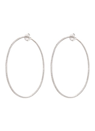 Main View - Click To Enlarge - CZ BY KENNETH JAY LANE - Cubic zirconia hoop earrings