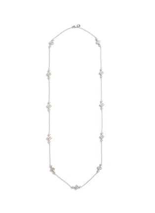 Main View - Click To Enlarge - CZ BY KENNETH JAY LANE - Cubic zirconia geometric station necklace