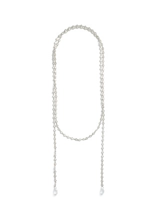 Main View - Click To Enlarge - CZ BY KENNETH JAY LANE - Cubic zirconia wraparound necklace