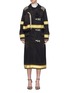Main View - Click To Enlarge - CALVIN KLEIN 205W39NYC - 'Firefighter' detachable logo patch stripe twill coat