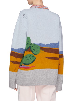 Back View - Click To Enlarge - CALVIN KLEIN 205W39NYC - x Looney Tunes™ 'Road Runner' intarsia knit sweater