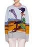 Main View - Click To Enlarge - CALVIN KLEIN 205W39NYC - x Looney Tunes™ 'Road Runner' intarsia knit sweater