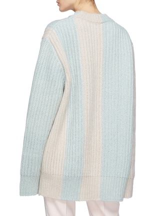 Back View - Click To Enlarge - CALVIN KLEIN 205W39NYC - Colourblock oversized sweater