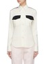Main View - Click To Enlarge - CALVIN KLEIN 205W39NYC - Colourblock virgin wool twill uniform shirt