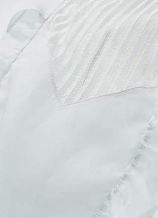 Detail View - Click To Enlarge - CALVIN KLEIN 205W39NYC - Balloon sleeve tiered silk organza dress