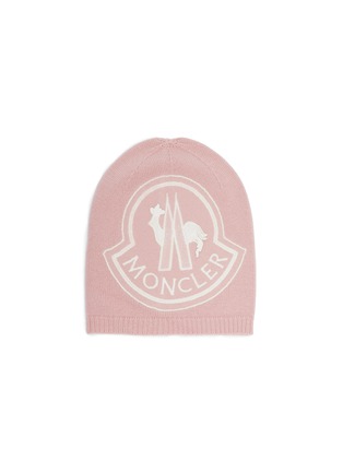 Main View - Click To Enlarge - MONCLER - Logo wool-cashmere knit beanie