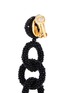 Detail View - Click To Enlarge - OSCAR DE LA RENTA - Beaded interlocking hoop link clip earrings